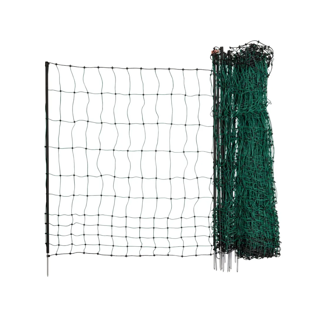 Geflügelnetz 50 mtr., 106 cm Einzelspitz, grün, ohne Strom