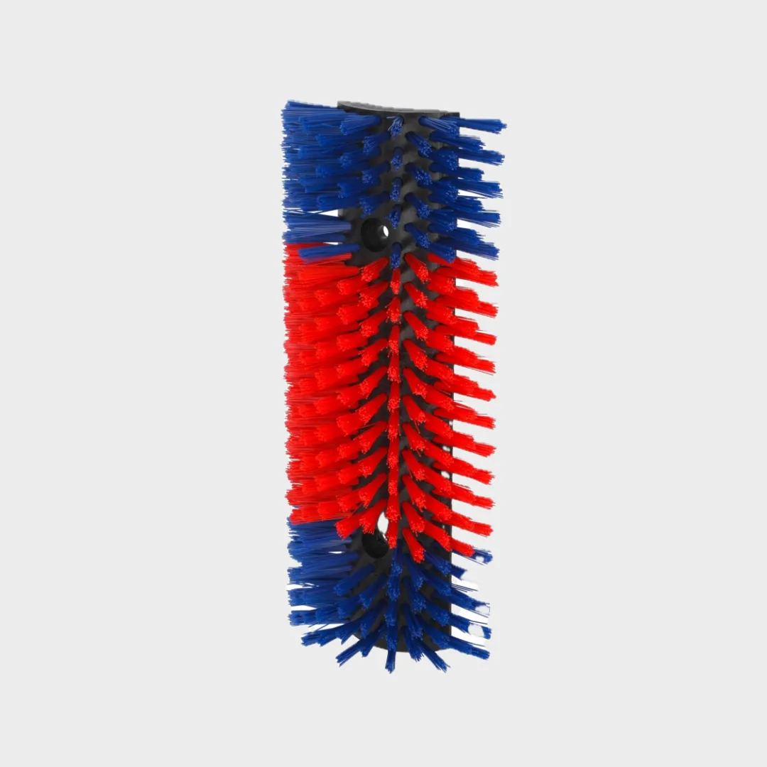 Halbrunde Kratzbürste XL blau-rot