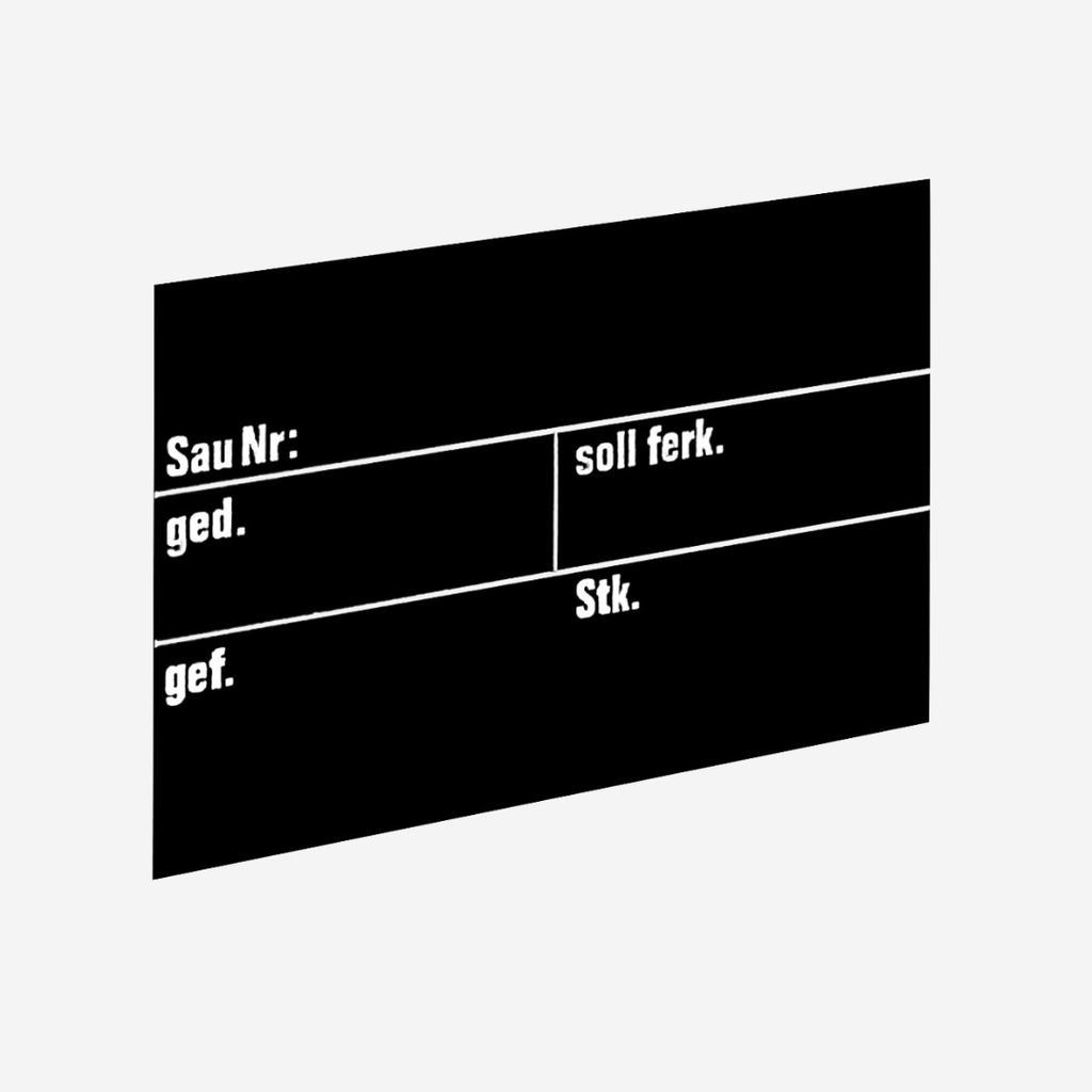 Stalltafel f. Schweine 30x20cm