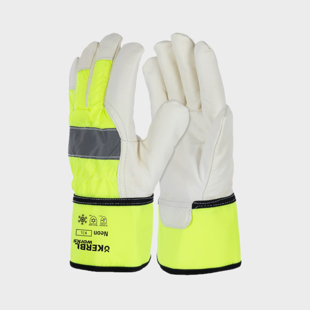 Winterhandschuh Neon Ziegenleder, Gr. 9/L