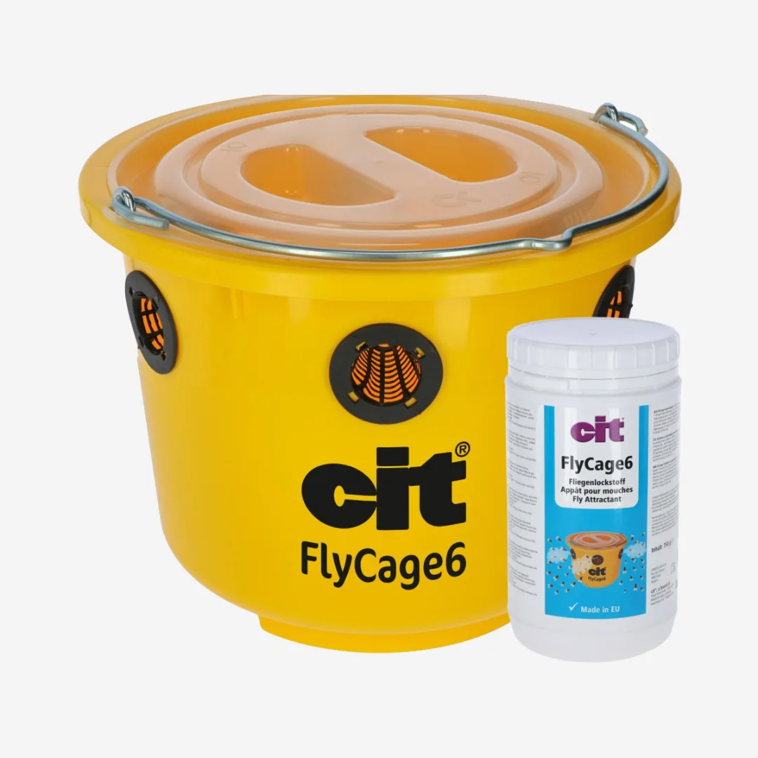 CIT Fliegenfalle FlyCage6, Deckel, 6 Einsätze, Lockstoff