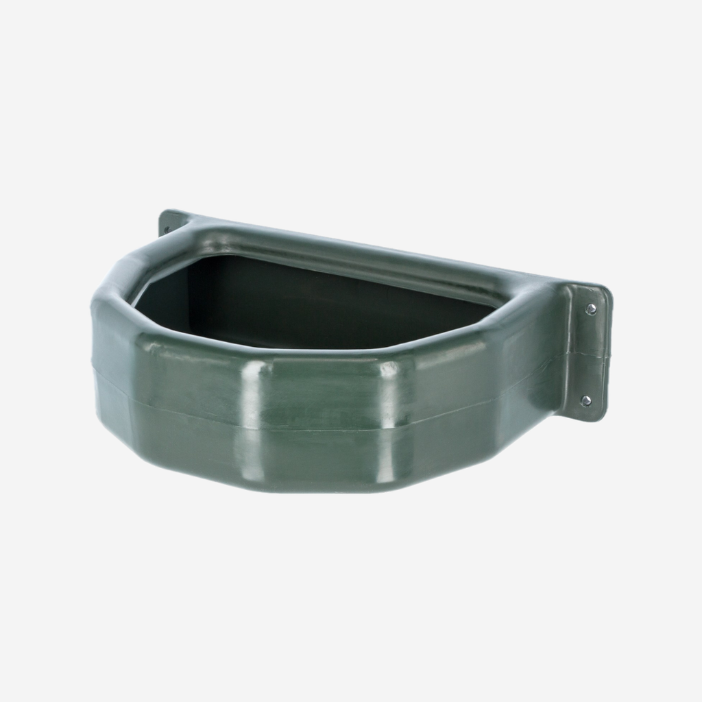 Futtertrog halbrund Kunststoff, grün