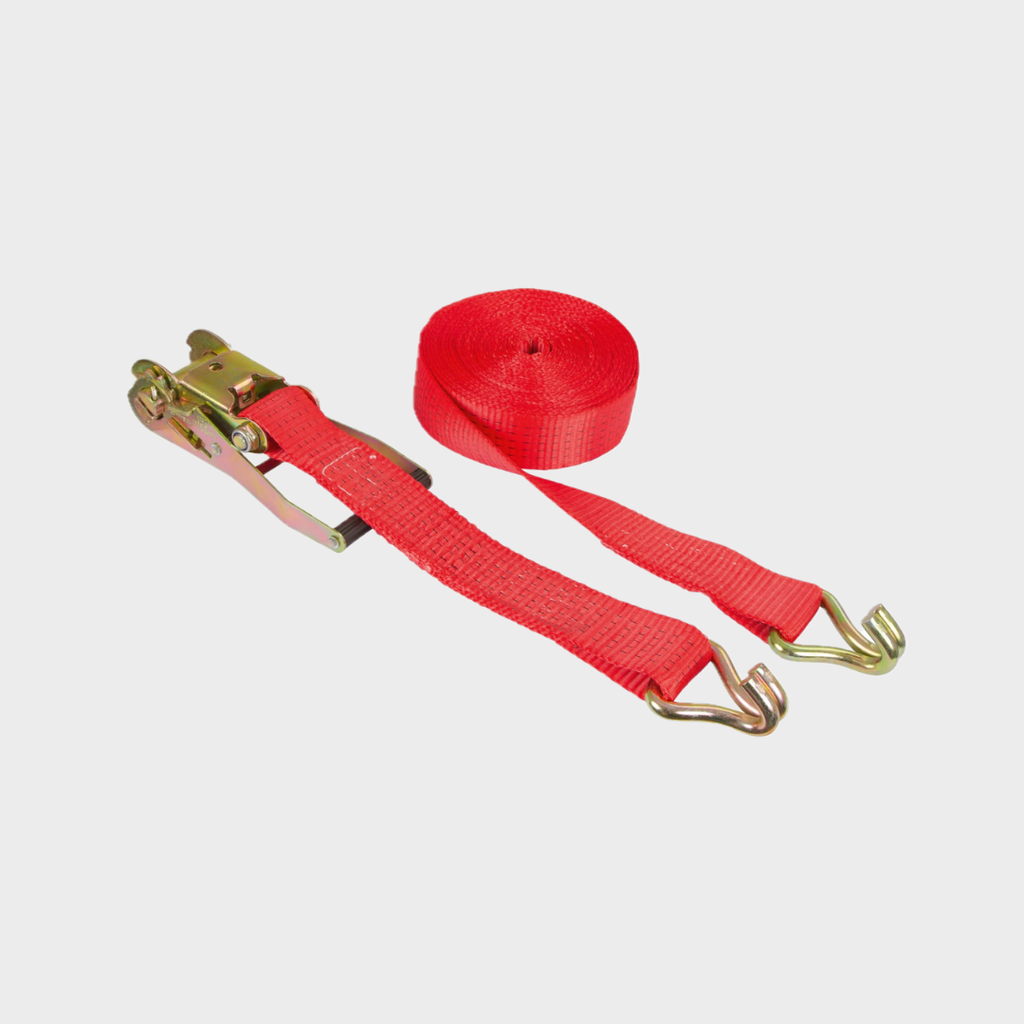 Ratschenzurrgurt zweiteilig 50mm rot