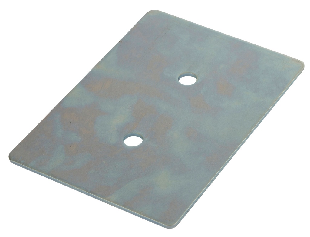 2x Gegenplatte für 127x127 mm, verzinkt