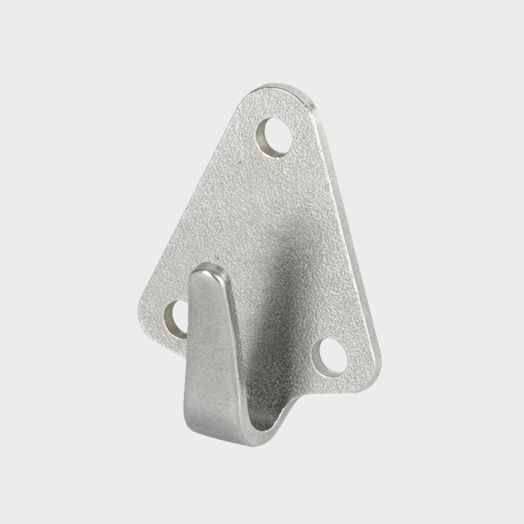 2x Hakenplatte Dreiloch, 50x40mm