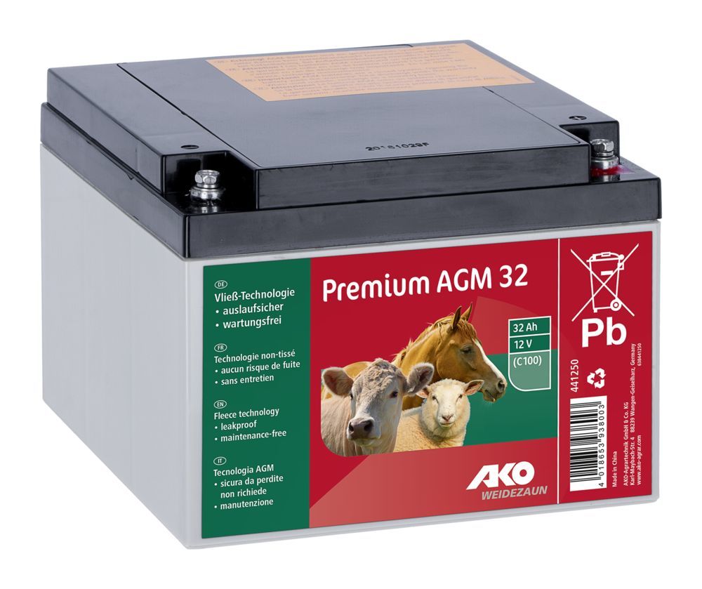 AKO Premium AGM Batterie 32 AH (C100)