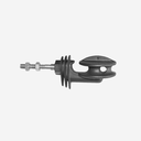 Super Eckisolator metr.Gewinde f. Seil , Litze + Draht