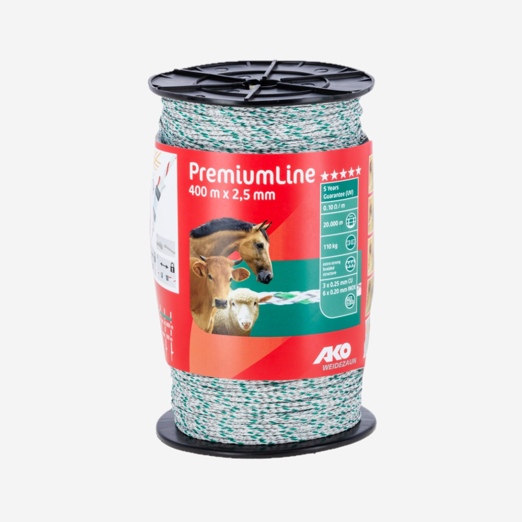Premium Ultra Litze,2,5mm,400m weiß/grün 6xniro 0,2+3xCU0,25