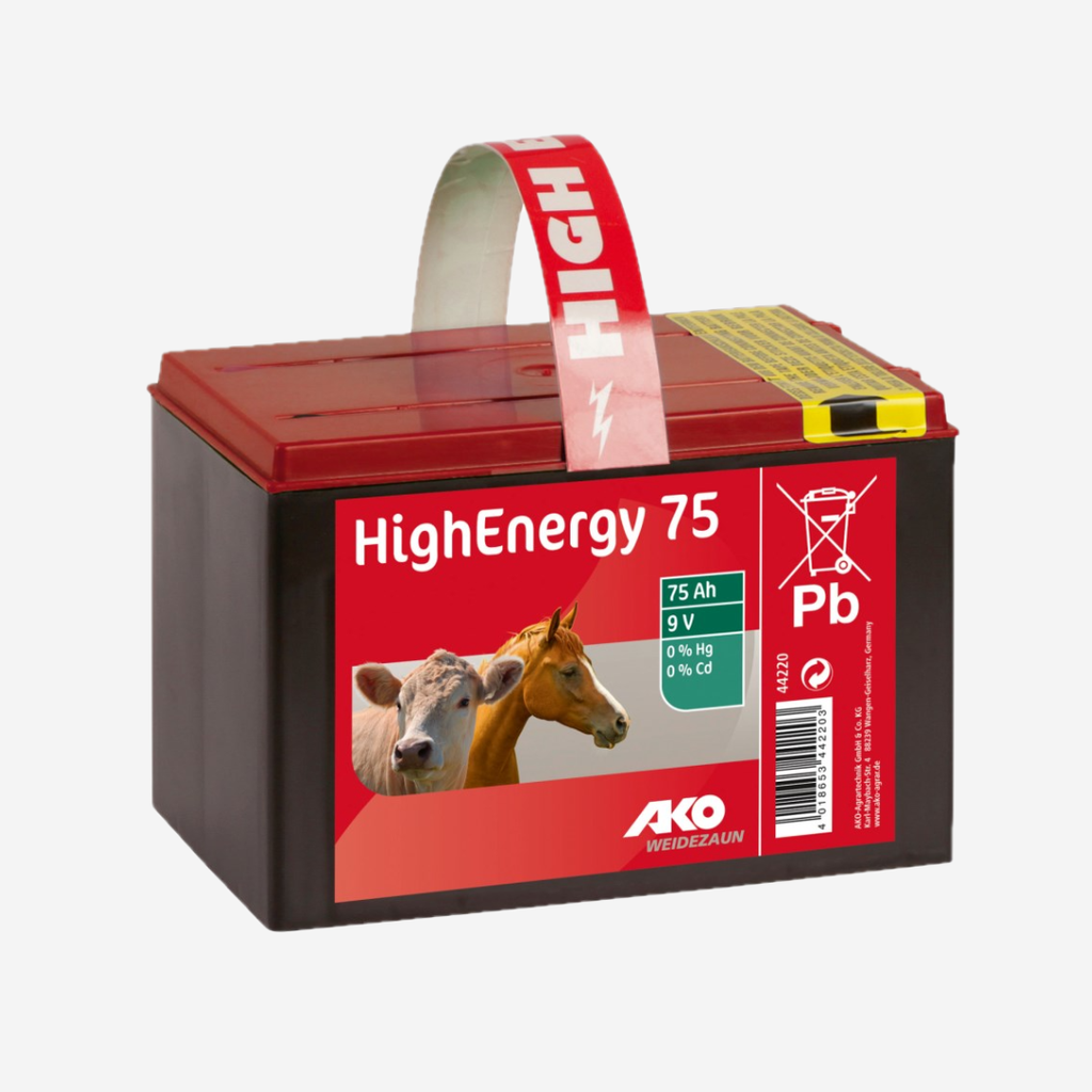 AKO HighEnergy 75 9V,75Ah Saline Trockenbatterie