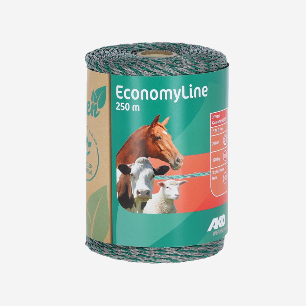 Litze EconomyLine, 250m, grün/ grau 3x0,2mm Niro, Recycling