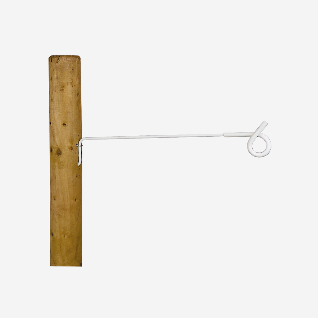 Vorbau-Ösenisolator weiß 40cm Stütze