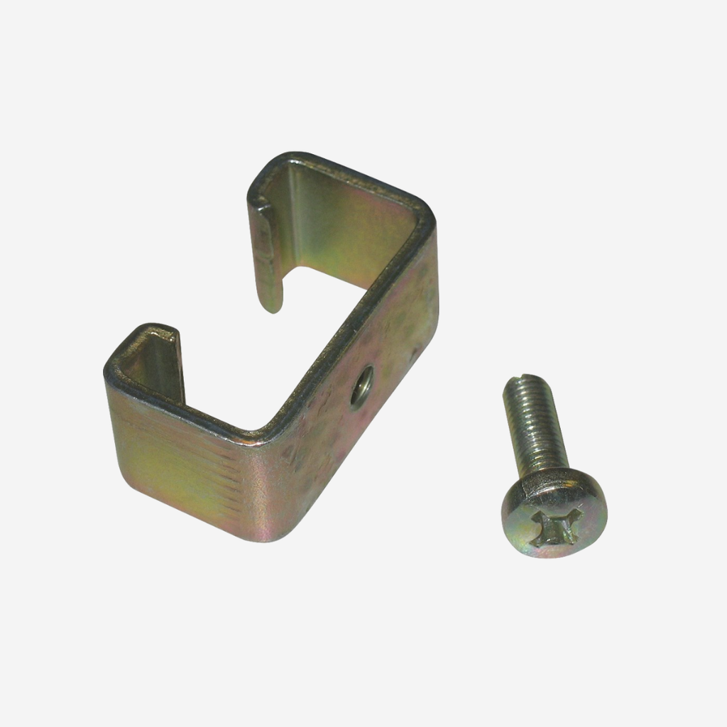 T-Pfahl-Klammer mit Schraube (6mm-Loch)