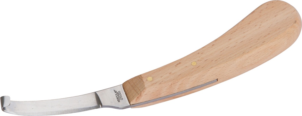 Hufmesser einschneidig, rechts kleine Klinge