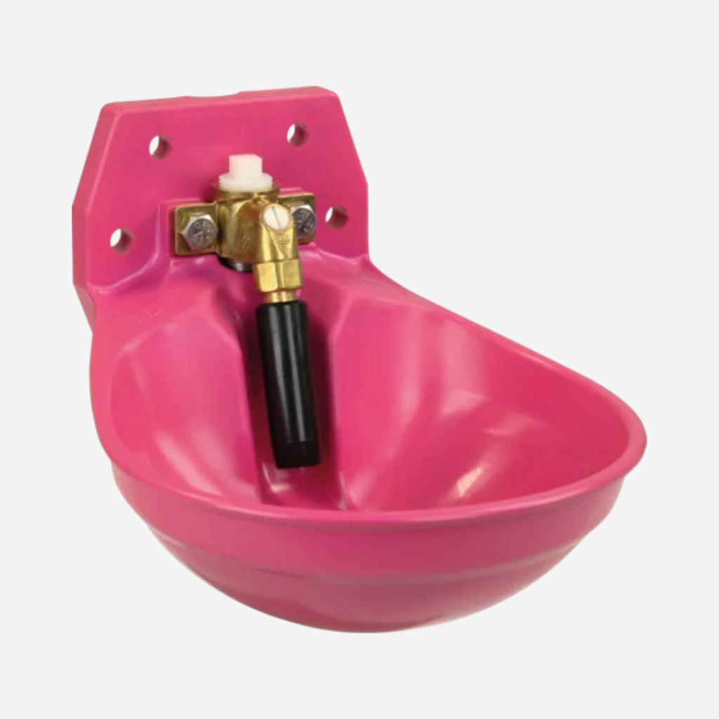 Rohrventil-Becken Mod. 12P PINK mit 3/4" Messingventil
