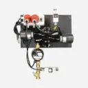 Umlaufheizsystem Mod. 312, 6000W/400V, mit Thermostat und Umlaufpumpe