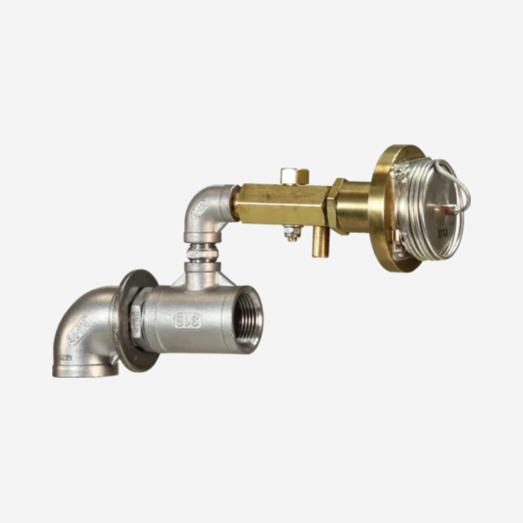 Frostschutzwächter mit Thermostatventil für Schnellablauftrog, Anschluss 3/4"