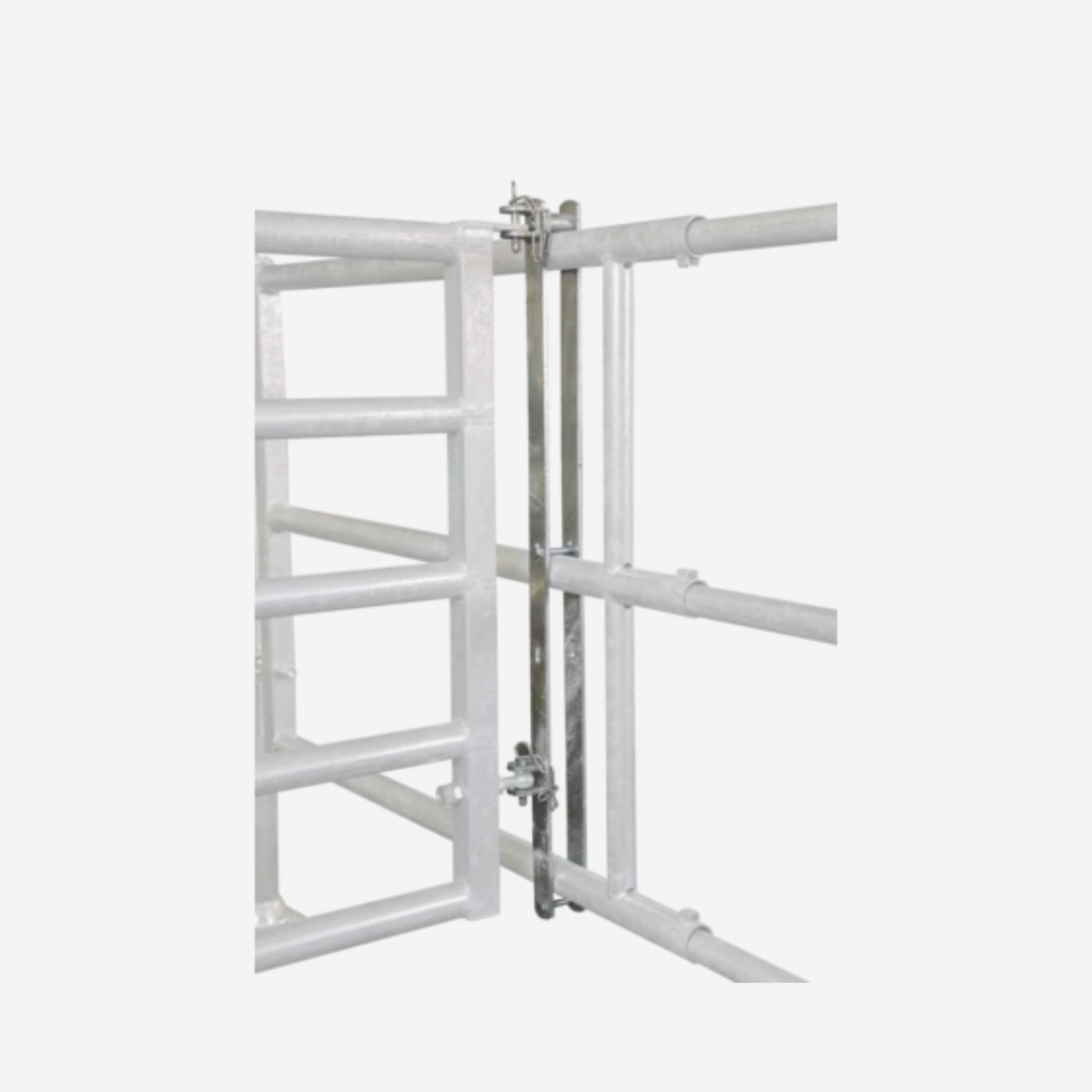 Aufhängung für Abtrennungen zur Befestigung v. Türen und Abtrennungen