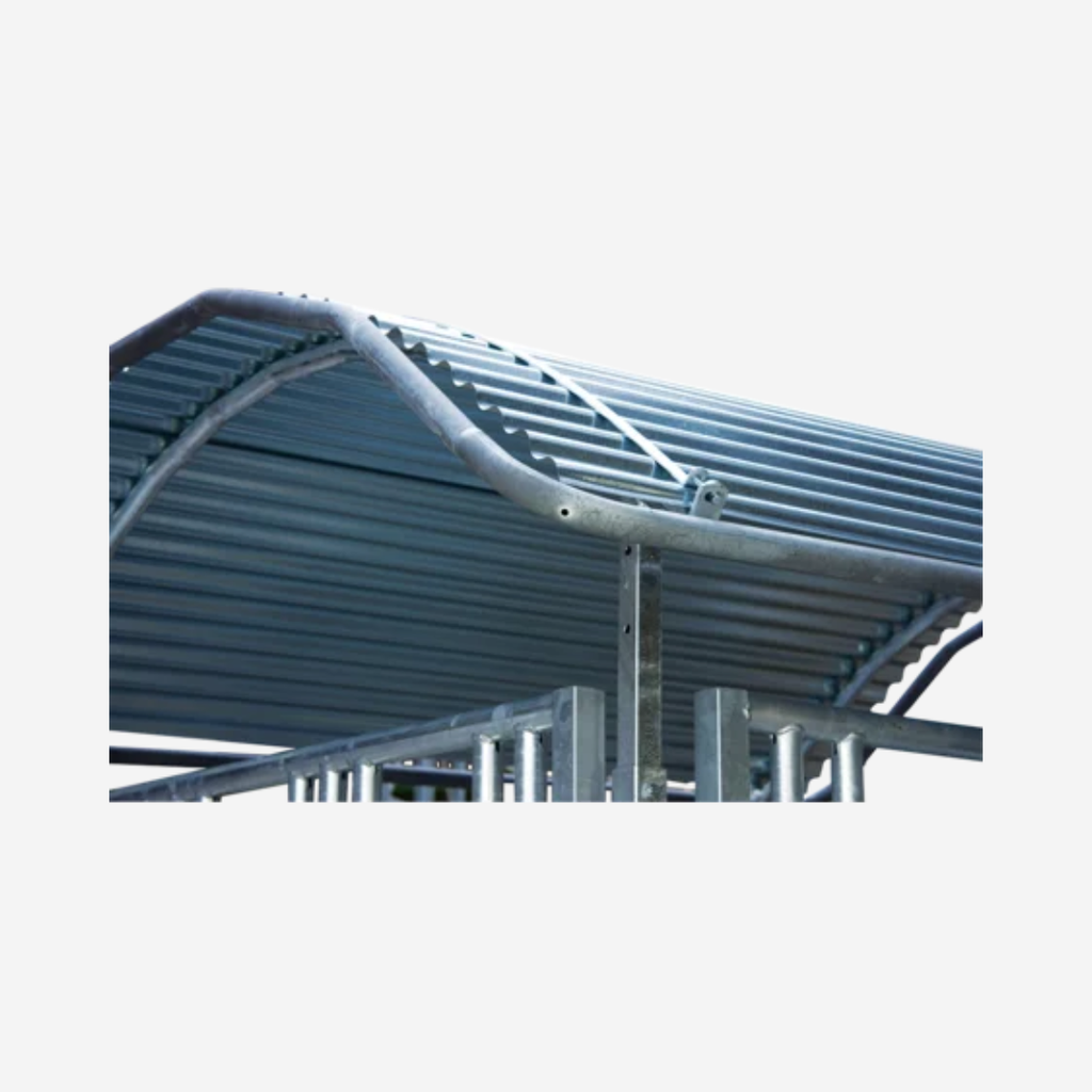 Dachkanten-Schutzbügel, umlaufend, für Profi-Viereckraufen 2,00 x 2,05 m
