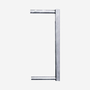 Abschlussrohr 45x45 f. Kälberfressgitter f. Schnellverschluss TS und Anschraubt.