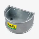 Halbrundtrog, verzinkt, 44x32x25cm