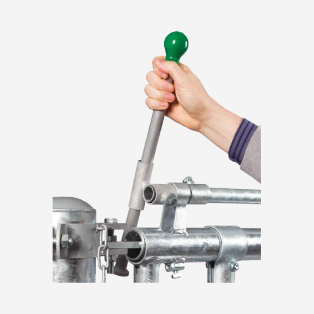 Verriegelungshebel, lang, für Selbstfangfressgitter SSV und SV