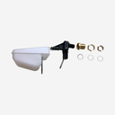 Hochdruckventil mit Schwimmer (schwarz) Anschluß 1/2" oder 3/4" (inkl. Adapter)