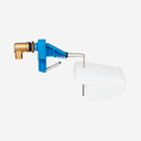 Niederdruckventil (blau) mit Schwimmer, Anschluß 1/2" oder 3/4" (inkl. Adapter)