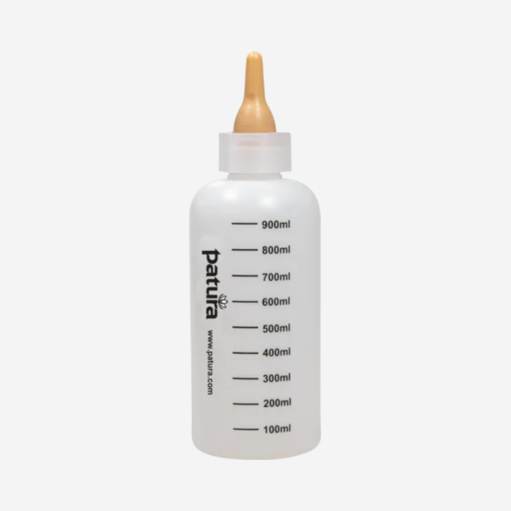 Tränkeflasche für Lämmer 1 Liter inkl. Sauger, braun, lang