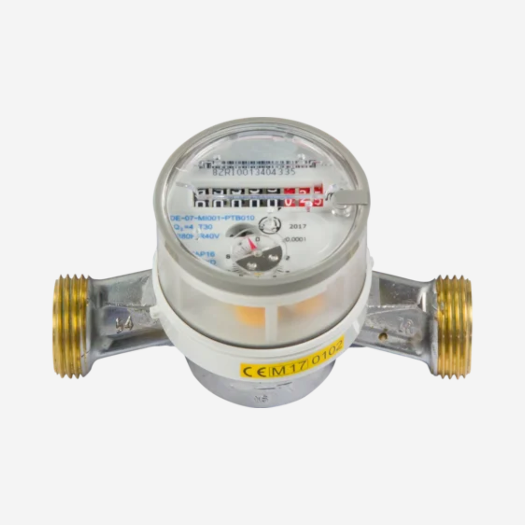 Wassermengenzähler für 3/4 Zoll Umlaufleitung mit 1" Anschlüssen