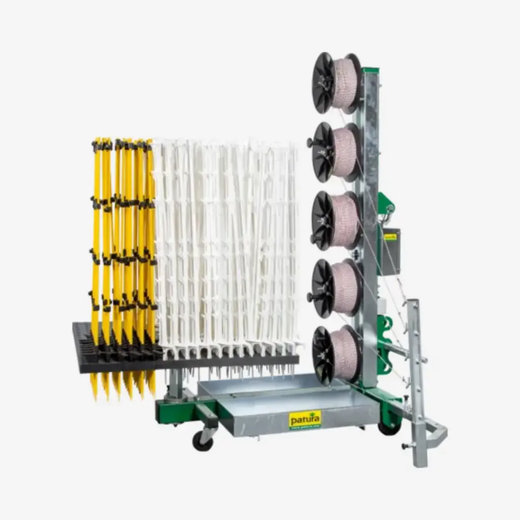 Weidezaunmaschine TornadoMaster 5.0 für bis zu 5-reihige Zäune mit 3-Punkt