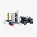 Weidezaunmaschine TornadoMaster 5.0 ATV für bis zu 5-reihige Zäune mit Fahrwerk