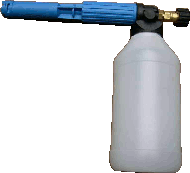 Hochdruckschaumlanze LS 10, blau mit Flasche 2 Ltr - Düse 1,5mm - 3,8" AG