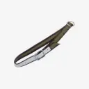 Halsband 130x4cm mit Ovalglied und D-Ring