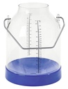 Melkeimer 30 Liter mit Skala blau, Bügelhöhe 117