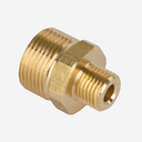 Gegennippel M22 AG x 1/4" AG, Messing,f. gängige HD-Reiniger