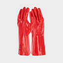 Schutzhandschuh PVC Protecton Gr. 10, 35cm lang, rotbraun