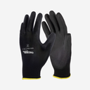 PU-Handschuh Gnitter black Feinstrickhandschuh, Größe 8