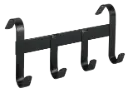 Trensenhalter mit 4 Haken, schwarz