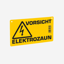 Warnschild f. Weidezaun (Neutral), beids. bedruckt