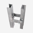 Schelle Quadrat 90 mm, U-Profil doppelt