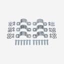 Montageset Bullenbürste an Rohr d= 60 mm