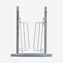 Rücklaufsperre im Treibgangrahmen für Fang- und Behandlungsanlagen