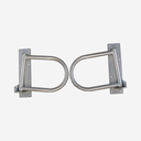 Ein-Wege-Tor 2-Flügel für Montage an Pfosten 90 x 90 mm