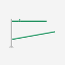 Flex Stall Einzelr. - Aufdübeln - 1550mm