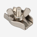 Seilklemme Edelstahl mit Flügelmutter für Seile bis 6 mm